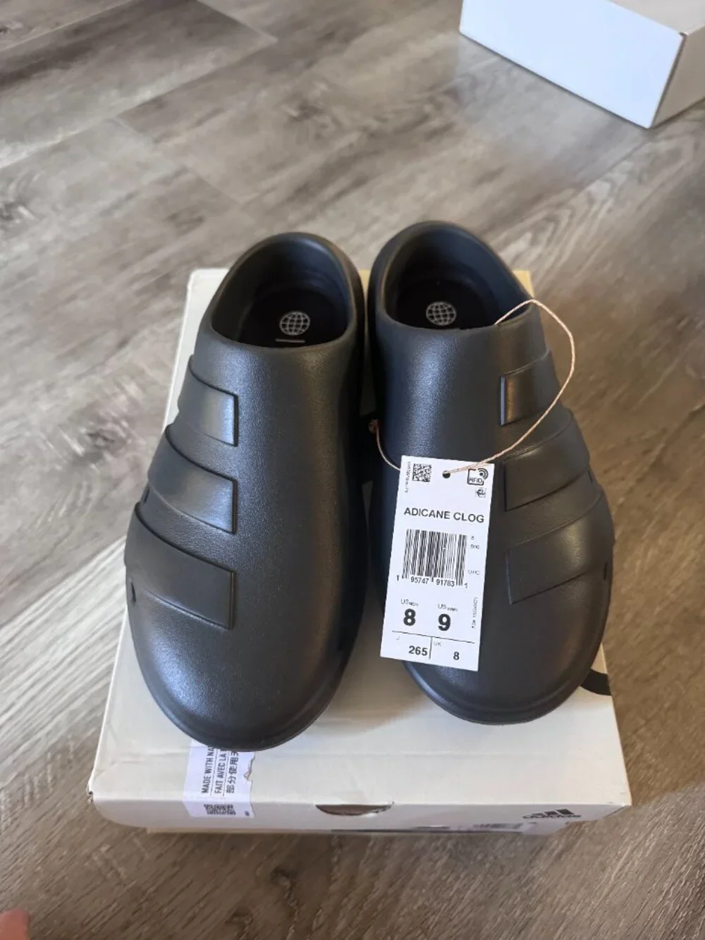 Men 8 Women 9 - unisex adidas adicane clog black